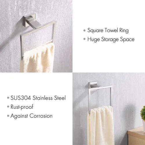 Vista 6 de KES SUS304 Accesorios para baño de montado a la pared de acero inoxidable A24-P, Marrón, A2480-2