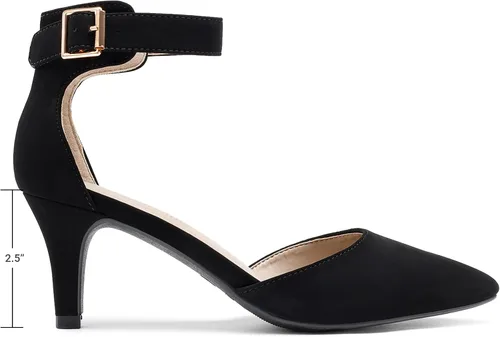 Vista 2 de Dream Pairs - Zapatos de vestir de tacón bajo para mujer