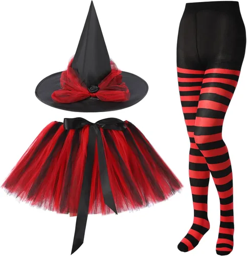 Vista 9 de SATINIOR Disfraz de bruja de Halloween para mujer 2026, negro y verde