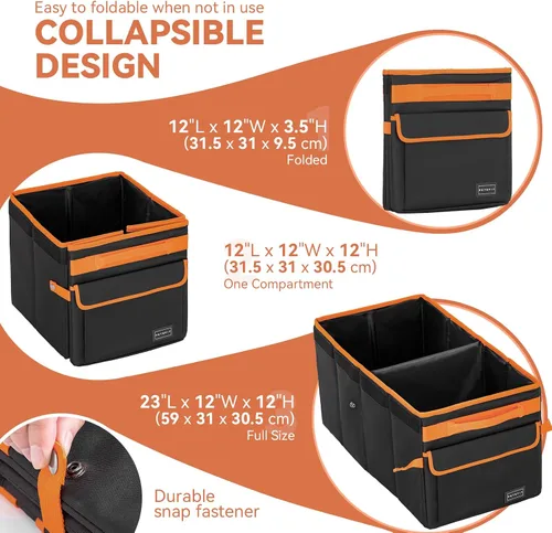Vista 6 de PETSFIT Extensor de asiento trasero para perros, extensor de asiento de automóvil para perros con almacenamiento, asiento grande plegable