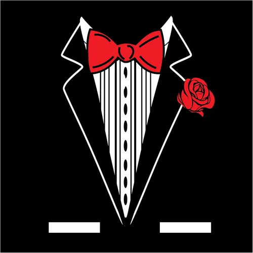 Vista 2 de Tuxedo College School Formal Graduación Adulto Humor Divertido Camiseta para Hombre