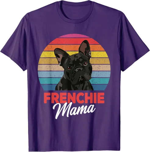 Vista 74 de Frenchie Mama - Camiseta divertida de regalo para niñas y perros Bulldog Francés, Negro, S