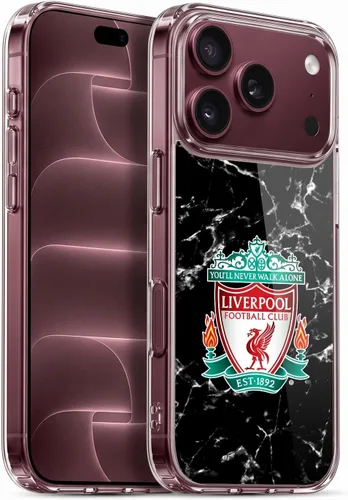 Vista 72 de Oficial LIVERPOOL Football Club 2017/18 Mármol Soft Gel Case para iPhone de Apple 7 Plus/8 PLUS Escudo negro.