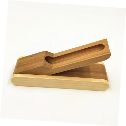 Vista 3 de NUOBESTY Estuche para bolígrafo, caja de lápices de una sola ranura para escritorio, organizador de papelería para oficina