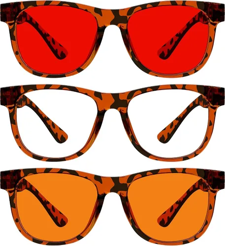 Vista 181 de Eyekepper Gafas de luz azul para hombre y mujer, paquete de 6 lentes Pilot Paquete de 6 color mezclado