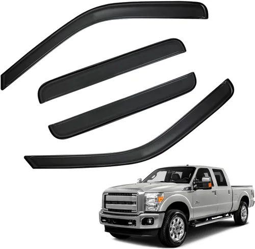 Vista 13 de Protectores de lluvia en canal compatibles con Isuzu D-Max 2004-2010 Double/EXT CAB; 2004-2012 Chevrolet/GMC Colorado/Canyon Crew Cab solamente