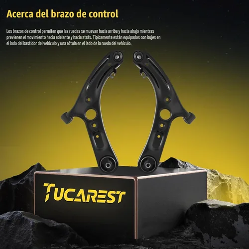 Vista 3 de TUCAREST K622232 K622646 (par) Brazo de control inferior delantero y conjunto de rótula compatible con Hy-undai 2011-2016 Elantra w/4-Door Sedan