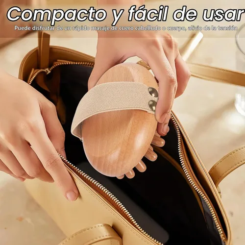 Vista 7 de DEBETOOL Paquete de 2 herramientas de masaje de terapia de madera, cepillo