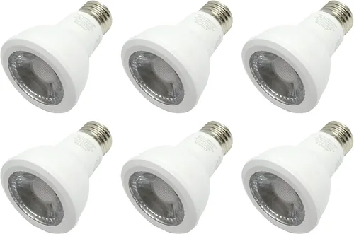 Vista 2 de (caja de 6) GE 93107782 Par20 Reflector LED Flood, bombilla LED regulable de 7 vatios 430 lúmenes