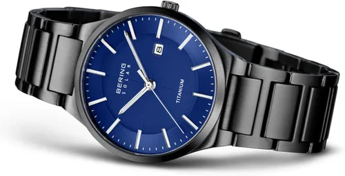 Vista 2 de BERING Reloj analógico de cuarzo para hombre con correa de titanio