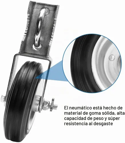Vista 4 de Puerta giratoria de soporte para rueda de puerta con marcos de puerta de 1-5/8 pulgadas a 2-1/8 pulgadas, rueda de soporte de puerta para puerta