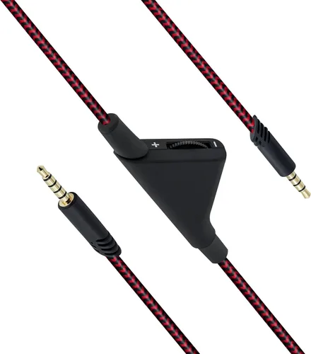 Vista 8 de Cable de repuesto para auriculares de 6.5 pies con control de volumen para Astro A40/A30/A10, cable de extensión de audio de 6.6 ft compatible