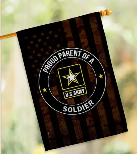 Vista 9 de Orgulloso bandera de la casa del ejército – Paquete de guardabosques de las fuerzas armadas de los Estados Unidos Americanos Militares Veteranos
