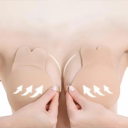 Vista 8 de Verdancy Push Up Bras Sticky Adhesive Invisible Reusable Silicone Breast Lift Strapless Backless Rabbit Nipple Cover Pads