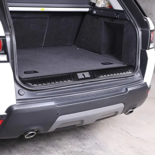 Vista 5 de YIWANG 304 - Protector de parachoques trasero de acero inoxidable para Land Rover Range Rover Sport 2014-2020, Negro
