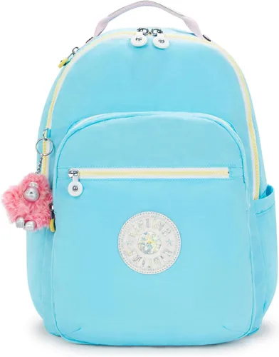 Vista 59 de Kipling Seúl - Mochila pequeña para tableta, diseño de flores acuáticas, talla única