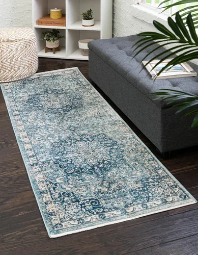 Vista 30 de Unique Loom Newport Collection - Alfombra de área con olmos (2' x 3' 11" gris/marfil)