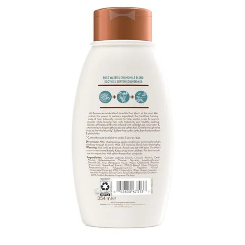 Vista 9 de Aveeno - Champú con mezcla de agua de rosas y manzanilla, Conditioner, NA