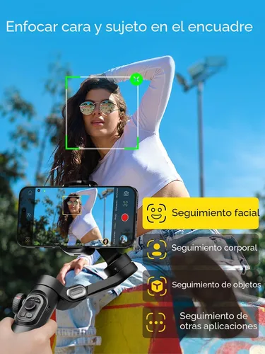 Vista 2 de AOCHUAN Smart XE 3-Axis Gimbal Stabilizer for iPhone&Android,Foldable