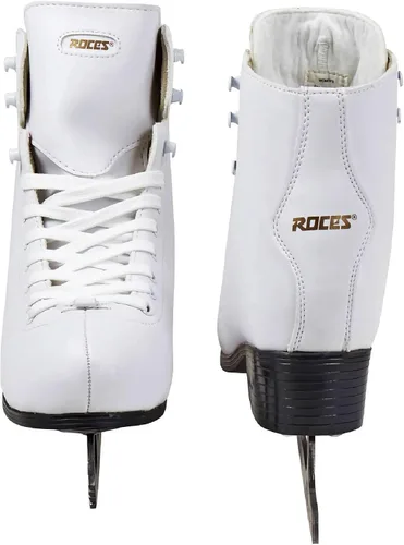 Vista 3 de Roces Patines de hielo Paradise de corte medio para mujer, de acero inoxidable, con forma anatómica, con cierre de cordones