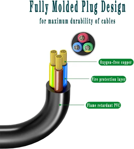Vista 3 de Cable de alimentación de 6 pies compatible con olla instantánea, olla a presión eléctrica, olla arrocera, máquina de leche de soja, microondas