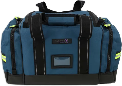 Vista 4 de Lightning X Bolsa modular grande para EMT de primeros auxilios de trauma para médicos de emergencia intermediarios Azul