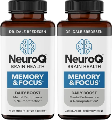 Vista 7 de NeuroQ Memory & Focus Extra Strength - Aumenta el rendimiento cognitivo y la función cerebral - Apoya la neuroprotección y concentración - Huperzina