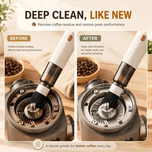 Vista 2 de Mity rain Aspiradora de café de 1500 Pa para máquina espresso y molinillo