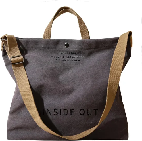 Vista 7 de Bolso de mano de lona grande para mujer, bolso de trabajo casual para hombro, bolso cruzado con asa superior, bolsos cruzados