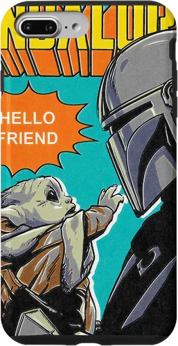Vista 12 de Funda para iPhone 14 Pro Max Star Wars The Mandalorian Mando y el Niño