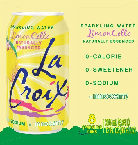 Vista 4 de LaCroix - Agua con gas, LimonCello, 12 onzas líquidas (paquete de 8)
