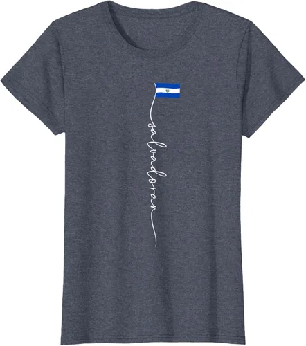 Vista 56 de Camiseta con la bandera salvadoreña de El Salvador
