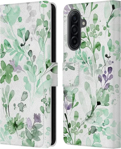 Vista 80 de Head Case Designs Officially Licensed Ninola Beige Wild Grasses Leather Wallet Case Compatible with Samsung Galaxy A07 4G