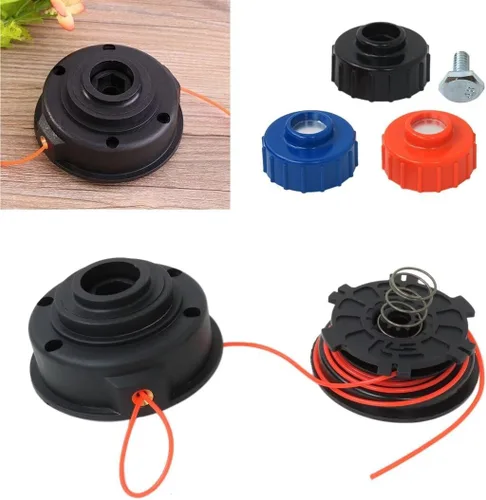 Vista 2 de GRABOTE 309562008 Cabezal de recortadora con perilla para Ryobi RY15522 RY15523 Accesorio de recortadora de alcance extendido