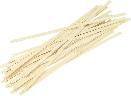 Vista 4 de DYWISHKEY 30 palos de bambú natural, palos de madera para manualidades, 15.75 pulgadas de largo x 3/8 pulgadas de ancho