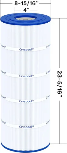 Vista 3 de Cryspool® 08055 Filtro compatible con Hayward C1200, CX1200RE, PA120, C-8412, Ultra-B2, FC-1293, Clearwater II 125, 817-0125N, Cartucho de filtro