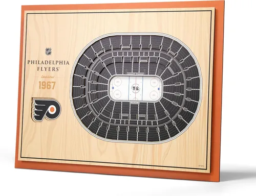Vista 8 de YouTheFan NHL - Arte de pared 3D StadiumViews de 5 capas 17 x 13