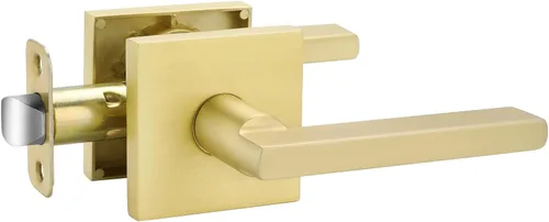Vista 55 de Goldenwarm Manijas de puerta de oro cepillado para interiores, manijas
