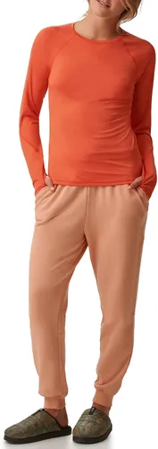 Vista 7 de BASS OUTDOOR Camisa de manga larga de punto activo para mujer Negro jaspeado