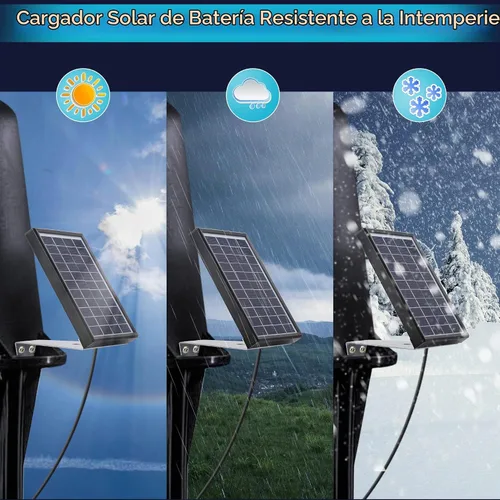 Vista 3 de Panel solar Sumind 12v 3.5w para alimentador de ciervos con pinzas