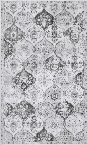 Vista 44 de Lahome - Alfombra marroquí antideslizante y lavable, pequeña alfombra oriental para dormitorio, cocina, entrada, baño, entrada, 61 x 91 cm, crema