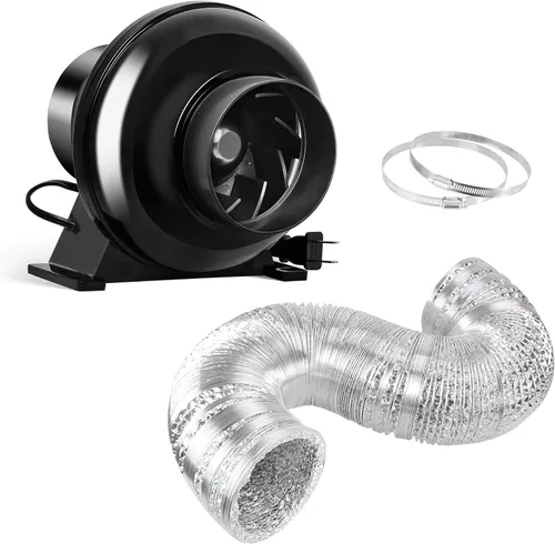 Vista 8 de HealSmart Filtro de Carbón de Aire de 4 Pulgadas 4" Carbón Virgen Australiano Premium Control de Malos Olores, Compatible con Ventiladores