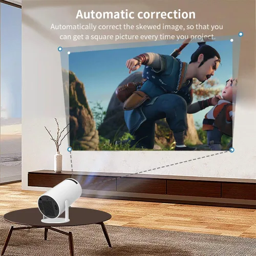 Vista 9 de Mini proyector inteligente de 40 a 130 pulgadas 4K 5G WIFI, experiencia de pantalla grande con sonido 360 premium, proyector de película Bluetooth