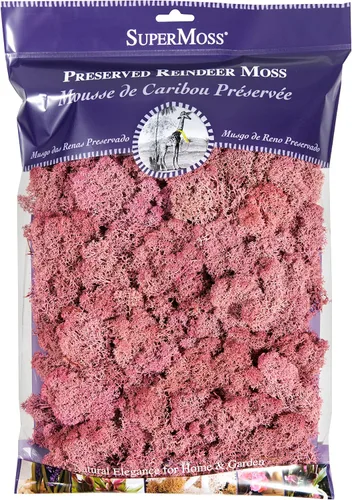 Vista 29 de Super Moss (23164) Musgo de reno preservado, fucsia, 2 onzas Musgo preservado suave, decoración del hogar, manualidades y terrarios, diseño