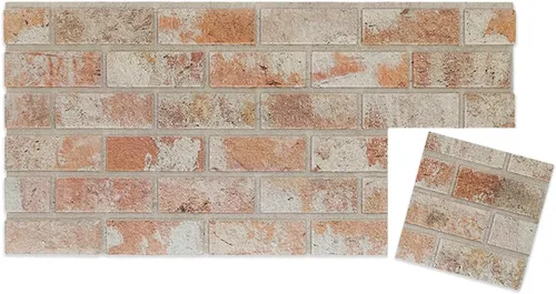 Vista 55 de IZODEKOR Paneles de pared 3D con efecto ladrillo, revestimiento, aspecto de piedra, revestimiento de espuma de poliestireno para sala de estar