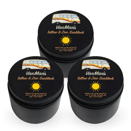 Vista 8 de Vanman's - Protector solar de zinc y sarga - Protector solar de sarga de ternera 20 SPF resistente al agua con aceite de oliva, cera de abejas