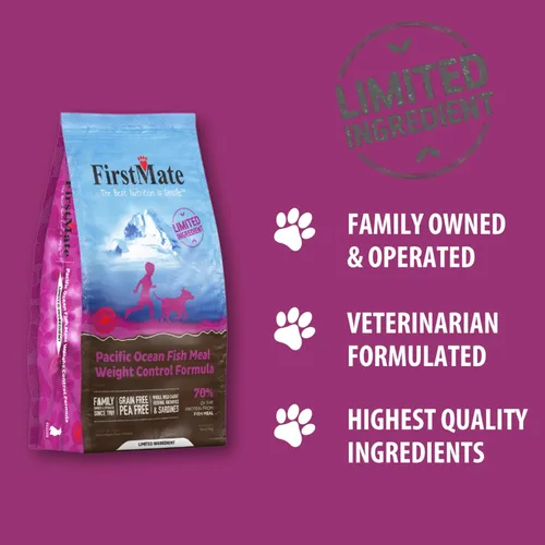 Vista 7 de FirstMate Pet Foods Alimento seco para perros – Ingrediente limitado Fórmula para el control de peso de la harina de pescado del océano Pacífico