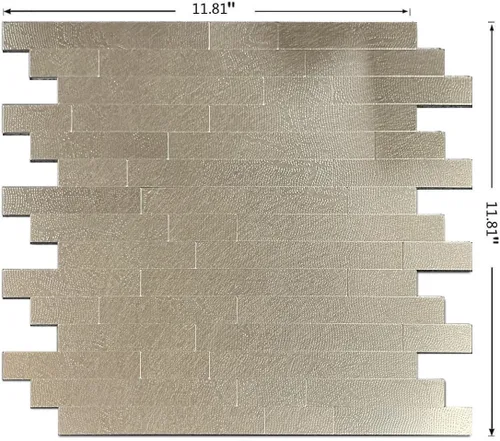 Vista 2 de 10 hojas de azulejos despegar y pegar para salpicadero de cocina, azulejos de mosaico autoadhesivos, para pegar en tocadores de baño, decoración