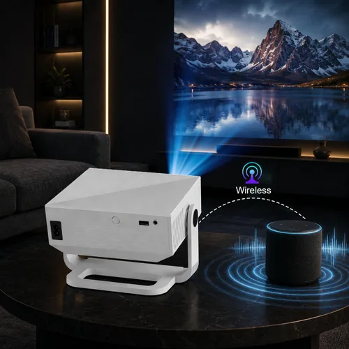 Vista 6 de ZDK - Mini proyector de película portátil, nativo 1080P con altavoz