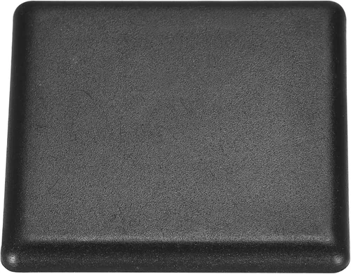 Vista 10 de uxcell Tapa de extrusión de aluminio cuadrada de plástico estándar Negro 0.787x0.787 in 20pcs